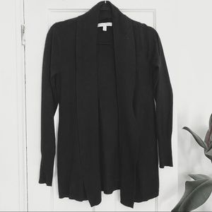 Olivia Sky Black Knit Open Cardigan Size Small